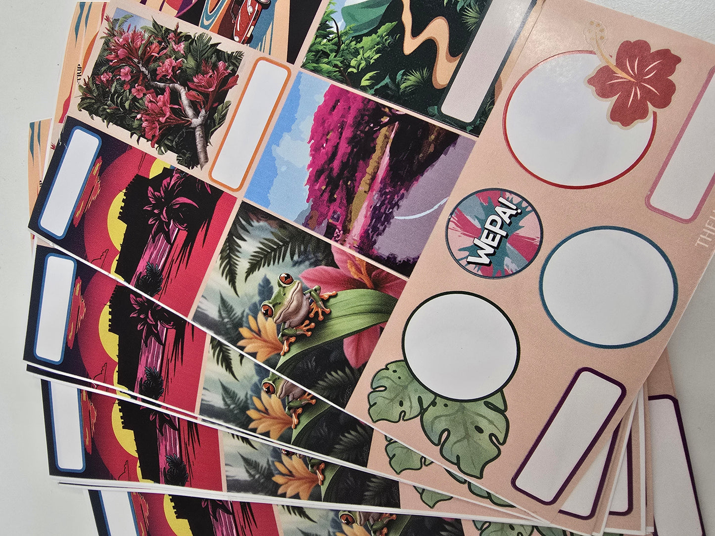 Kit de Stickers (5 Hojas) "Patria" Para Agenda/Journal/Libretas