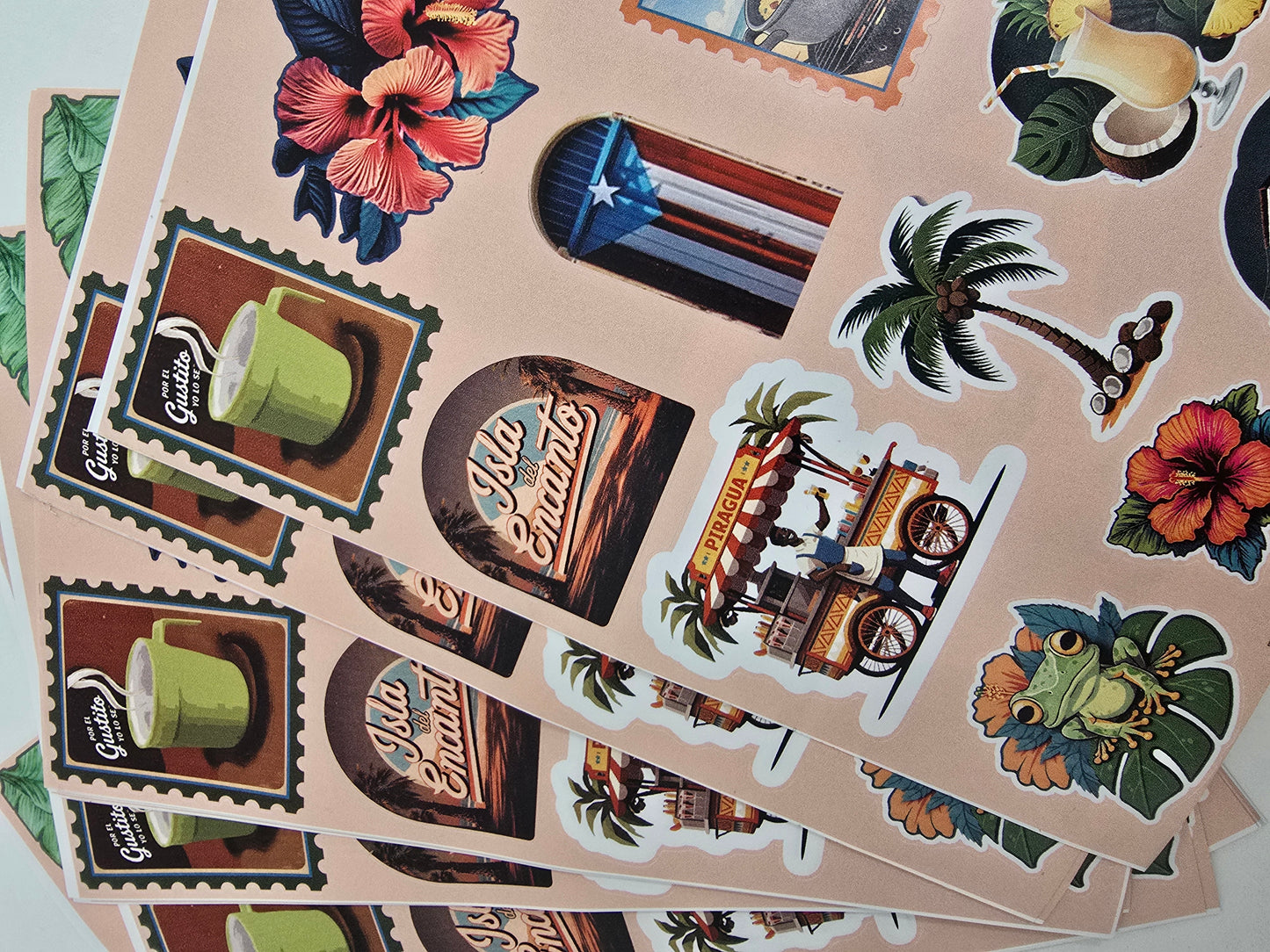 Kit de Stickers (5 Hojas) "Patria" Para Agenda/Journal/Libretas