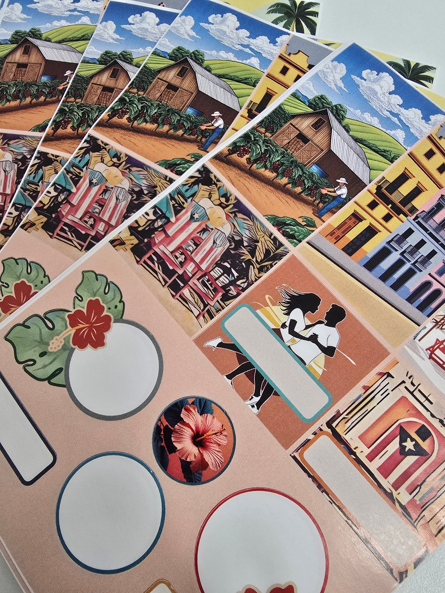 Kit de Stickers (5 Hojas) "Patria" Para Agenda/Journal/Libretas
