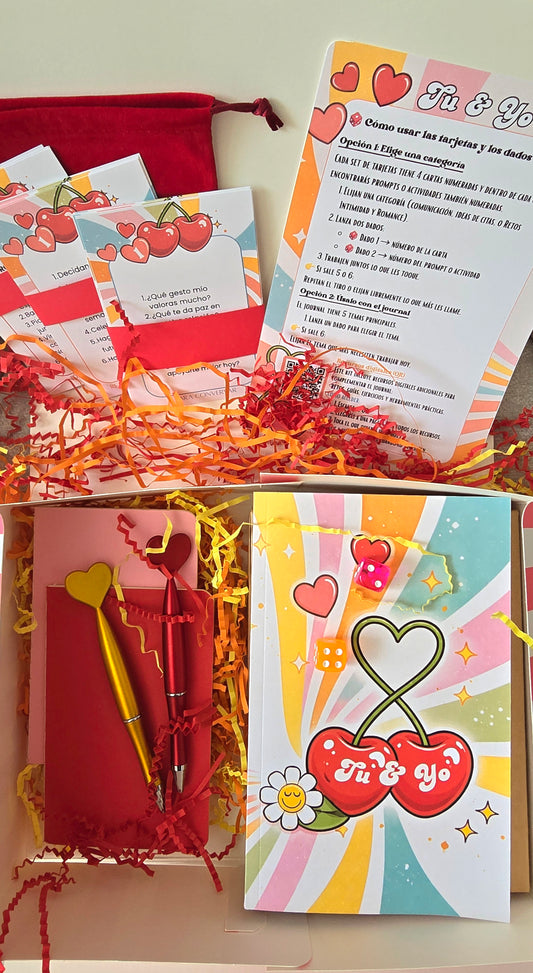 Kit de Pareja “Tú & Yo” – Edición Especial de San Valentín | Journal + Juegos + Recursos Digitales