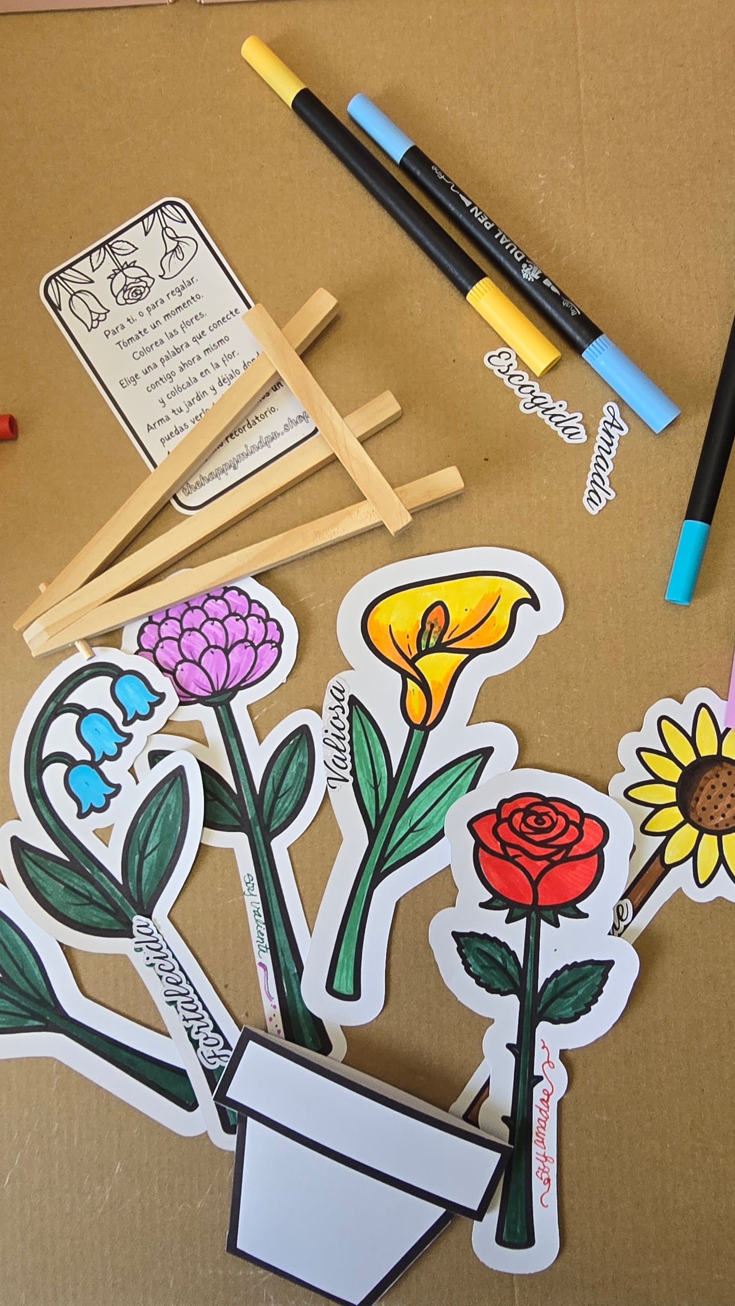 Florece – Kit de Flores con Afirmaciones