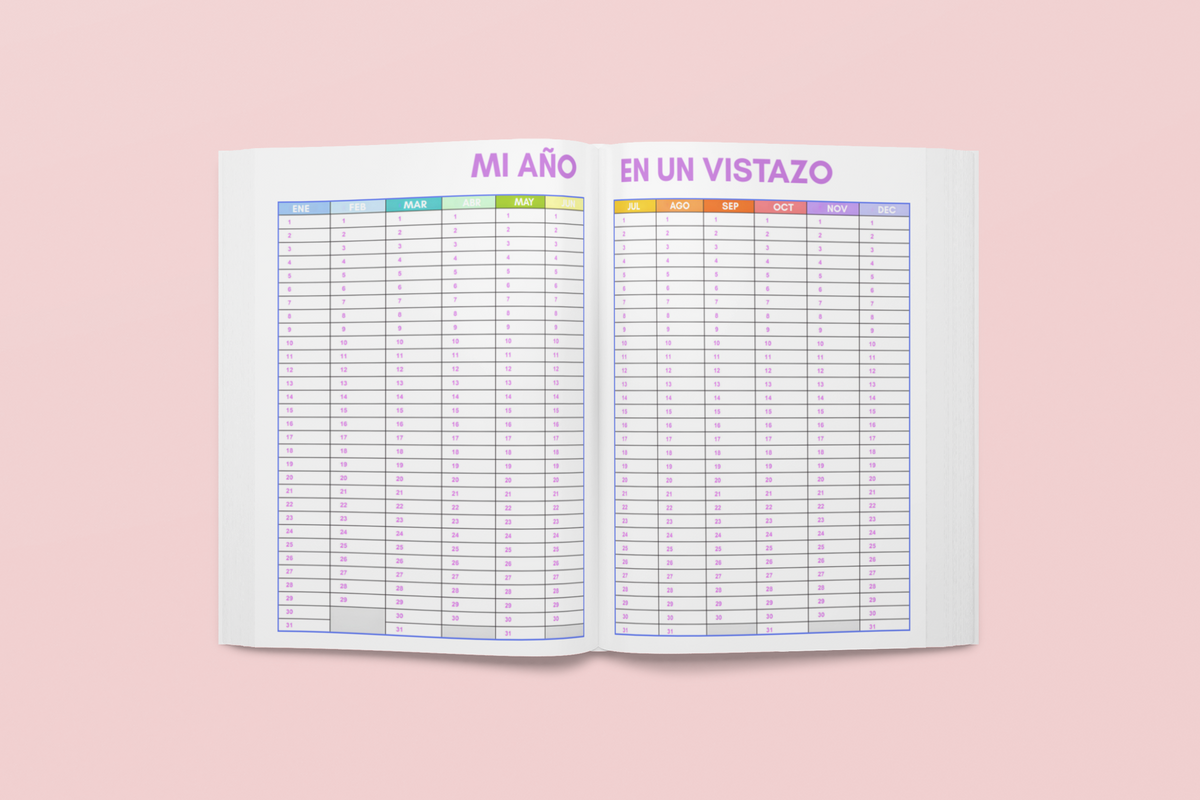 Por Más De Eso Que Me Hace Feliz: Agenda Sin Fecha Todo En Uno 2027