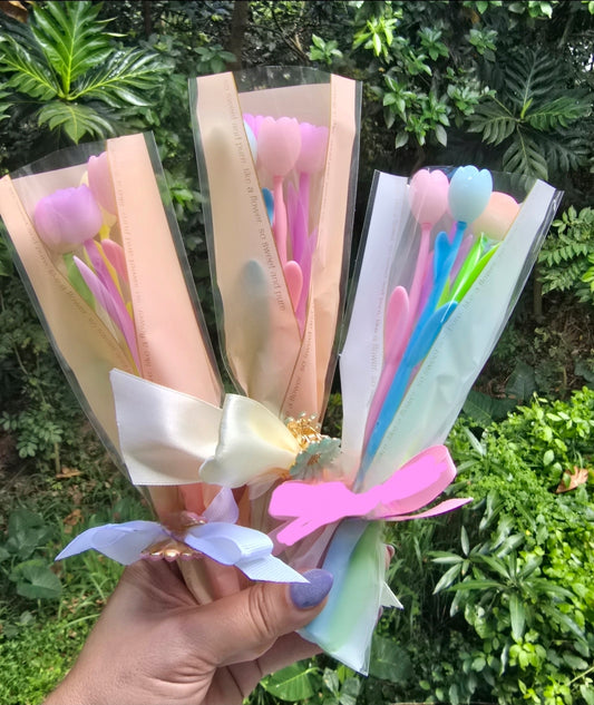 Bouquette de Bolígrafos Con Forma De Flor Punta 0.5mm