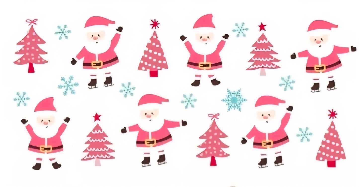 Bookmarks Acrílico Navidad Rosado