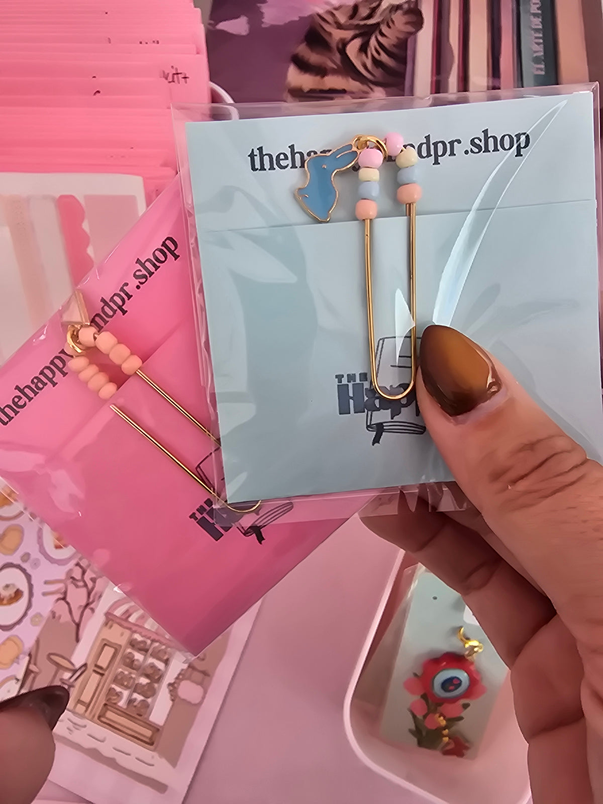 Paper clip charm