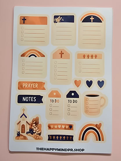 Fe Colores Tierra (53 Stickers)