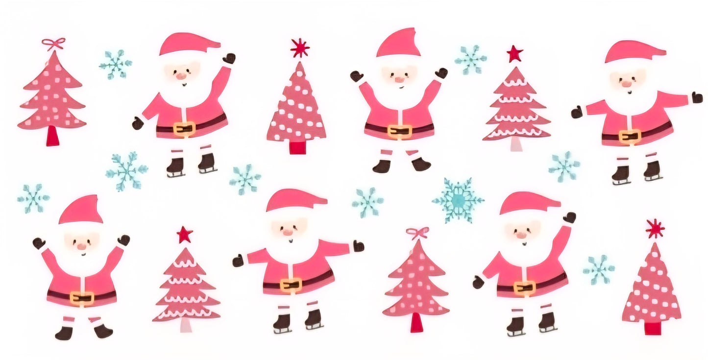 Bookmarks Acrílico Navidad Rosado