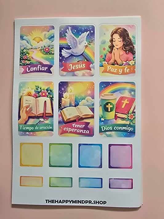 Fe Colorido (56 Stickers)