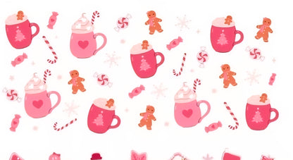 Bookmarks Acrílico Navidad Rosado