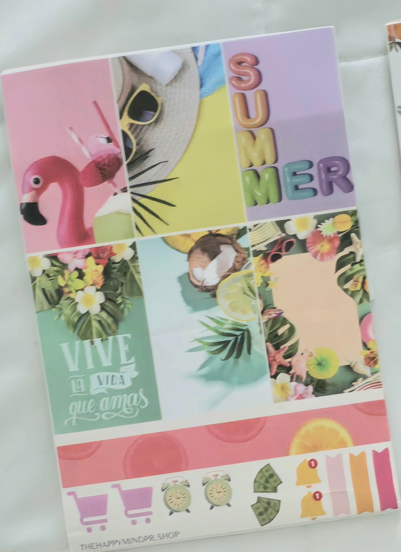 Set de Stickers  (6 Hojas)  "Veraneo" Para Agenda/Journal/Libretas
